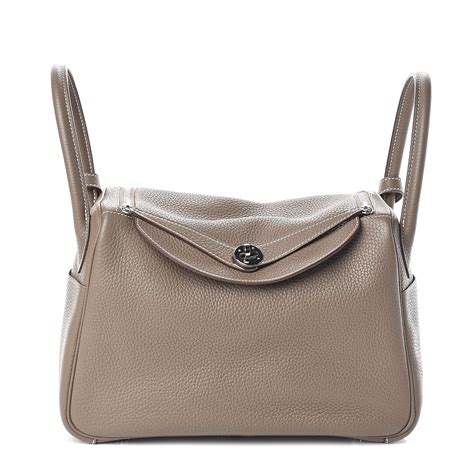 hermes etoupe lindy 30|Hermes taurillon clemence lindy.